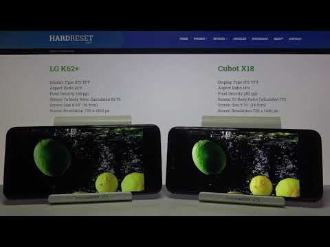 Display Comparison CUBOT X18 vs LG K62 Plus – Display Quality Test Head-to-Head