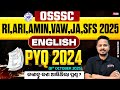 OSSC CGL RI ARI AMIN Forest Guard 2025 English Class PYQ 2024