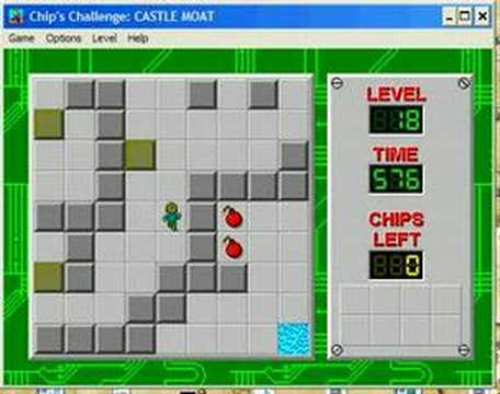 Chips Challenge Level 18: CASTLE MOAT
