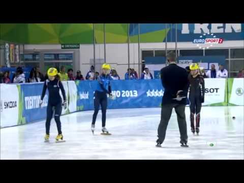 KORINCHUK, MALAGICH, YAKIMOVA, HWANG 500m Heats 6 26th Winter Universiade, Trentino, 2013 Ladies'