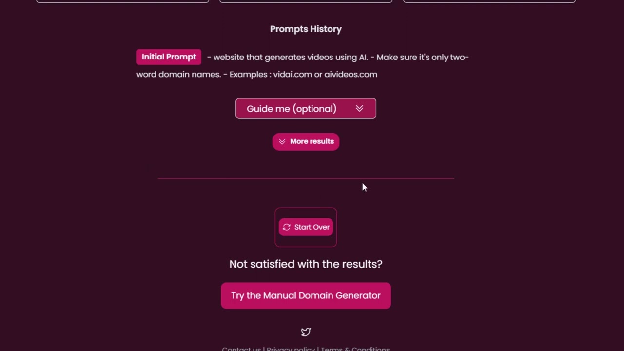 Exoname : AI & Manual Domain names generators
