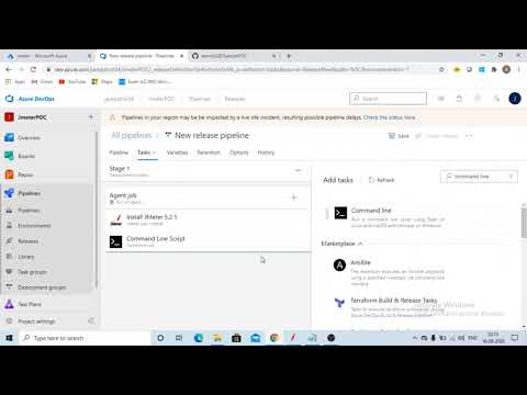 Jmeter Load Test using Azure Release Pipeline #jmeter #azure