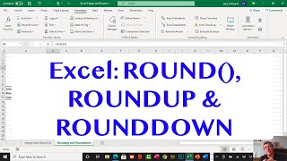 Excel: How to Round using ROUND(), ROUNDUP() and ROUNDDOWN() functions