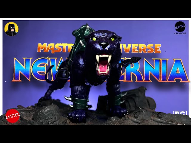 Vídeo relacionado con Mattel - Figura Maitre de l Univers - Panthor Flocado Edición Coleccionista 23cm - 0887961989717