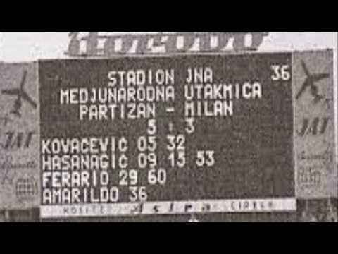 Partizan - Milan 5:3 (1964.)