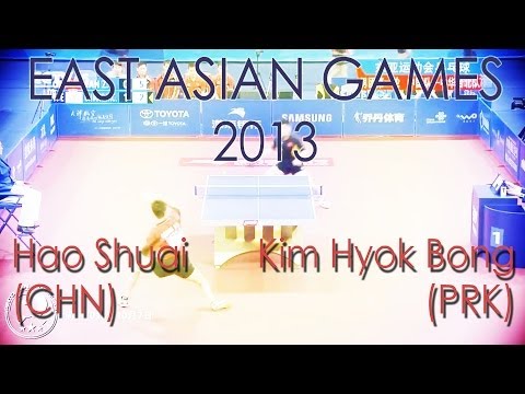 East Asian Games 2013: Fan Zhendong (CHN) vs. Kim Hyok Bong (PRK)