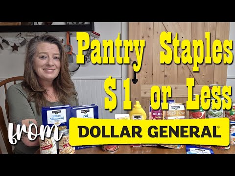Pantry Staples $1 or Less from Dollar General