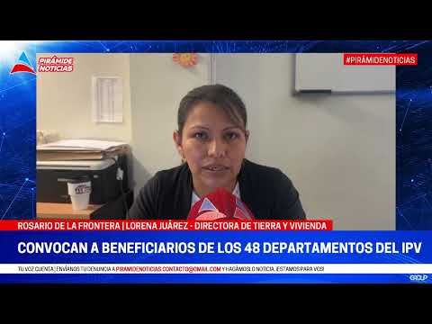 Atención preseleccionados del IPV en Rosario de la Frontera