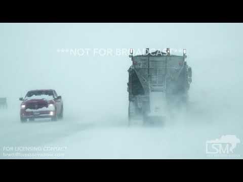 04-11-19 Box Elder, SD - Abandoned Vehicles Semis I-90 Shutdown