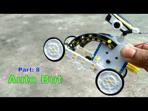 Part8 : Auto Bot Assembly 14in1 solar robot educational toy kit: How to assemblage auto bot