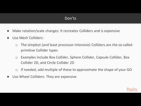 Unity 2019 3D Game Physics Best Practices with Physics | packtpub com