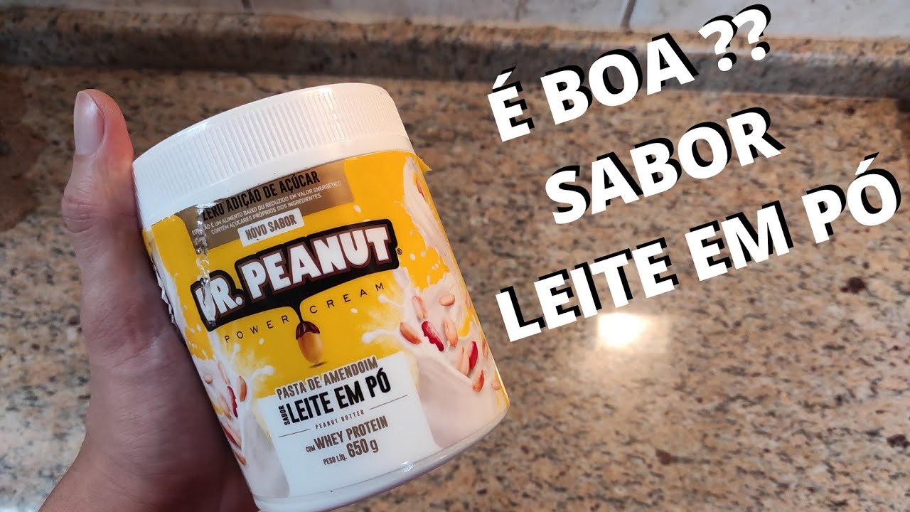 PASTA DE AMENDOIM DR PEANUT LEITE EM PÓ