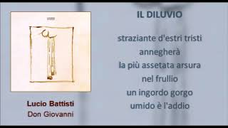 Il diluvio - Lucio Battisti e Pasquale Panella - Con testo
