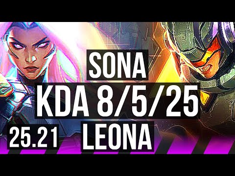 SONA & Brand vs LEONA & Ziggs (SUP) | 8/5/25, 800+ games | EUW Master | 25.21