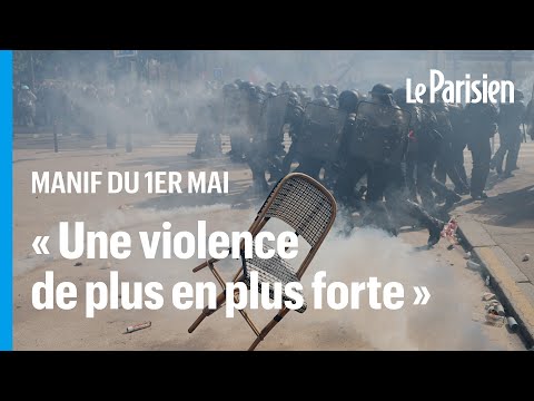 Manif du 1er mai : 540 interpellations et 406 policiers et gendarmes blessés, selon Darmanin