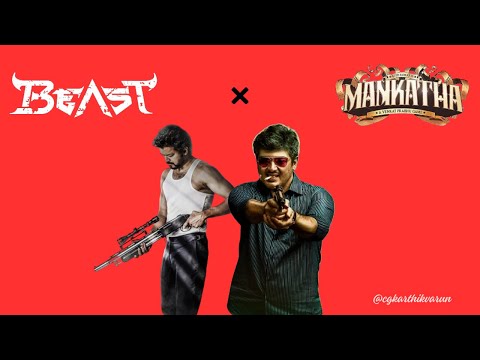 Beast X Mankatha | Bgm mashup remix | CG Karthikvarun