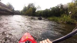 preview picture of video 'Cuyahoga River Kent Ohio Kayak Run'