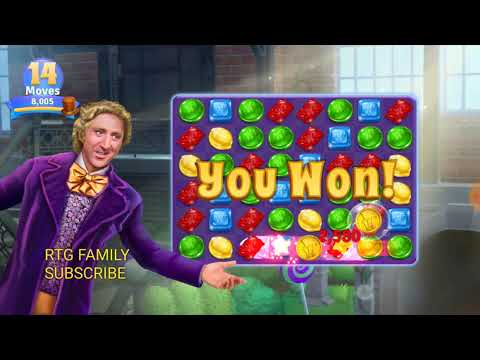 NEW Zynga wonka chocolate match 3 game level 1
