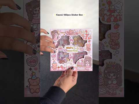 Cutest Kawaii Sticker100 Pcs  Box Set 🌷🎀✨#kawaii #sticker #cute #stickers #stationery #stationary