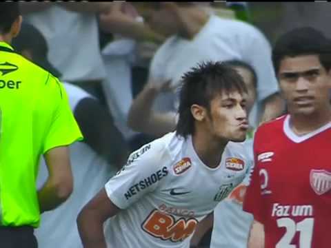 Beijo de Neymar Santos 2x0 Mogi Mirim