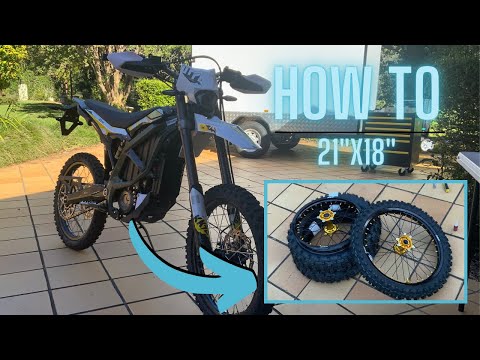Surron Ultra | How to install 21"x18" wheels