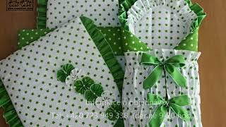 Bavlněná rychlozavinovačka 75x75 cm s kanýrem a stuhou - výběr látek ze vzorníku