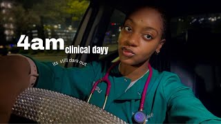 4am clinical GRWM (nursing student)