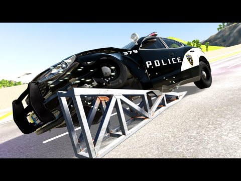 Cars vs flip ramp on jump arena BeamNG.Drive Crashes