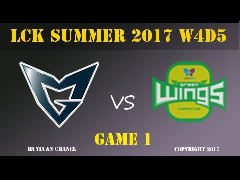 SSG vs JAG Highlights Game 1 LCK SUMMER 2017 Samsung vs Jin Air Green Wings