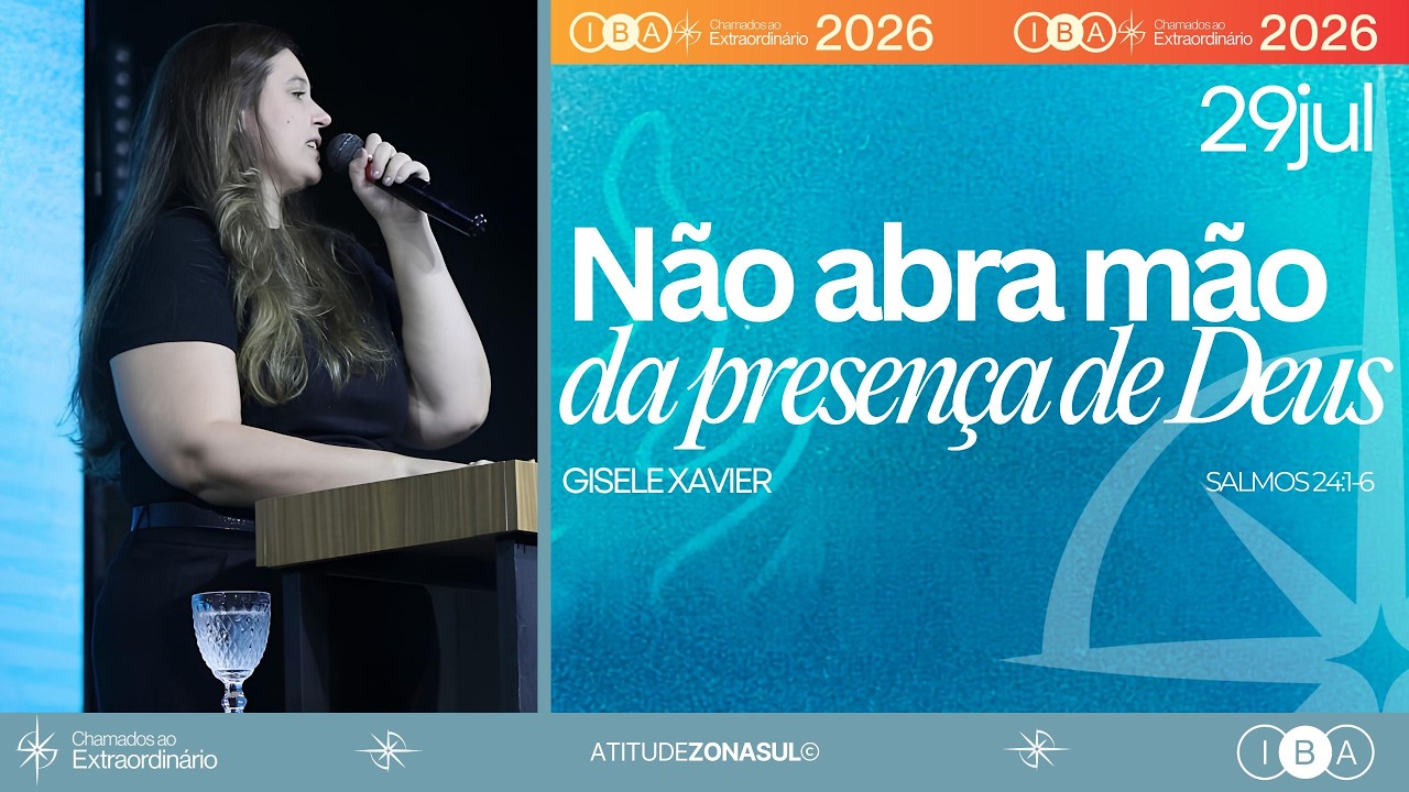 Não abra mão da Presença de Deus