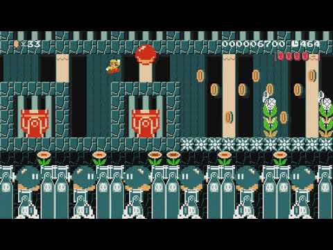 Exploring The Explosive Cave by FabioYT - SUPER MARIO MAKER - NO COMMENTARY 1bi