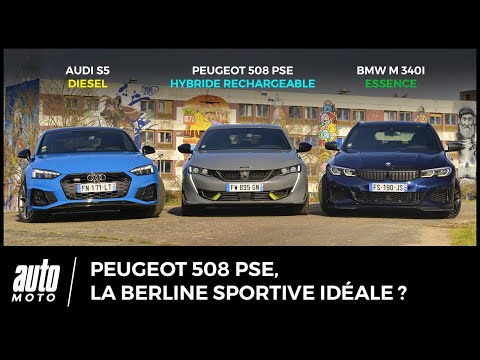 The Peugeot 508 PSE versus the Audi S5 Sportback and BMW M340i Touring