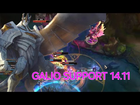 HIGHLIGHTS GALIO SUPPORT 14.11 - league of Legends