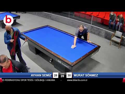 AYHAN SEMİZ & MURAT SÖNMEZ Bilardo Maçı - 2021 TÜRKİYE ŞAMPİYONASI 2.ETAP-10.TUR