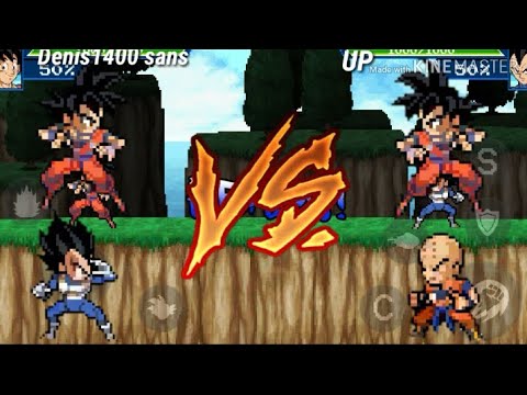 👊 Goku Vegeta VS Goku Krillin 👊 [Saiyan Prince: The Way of Legend]