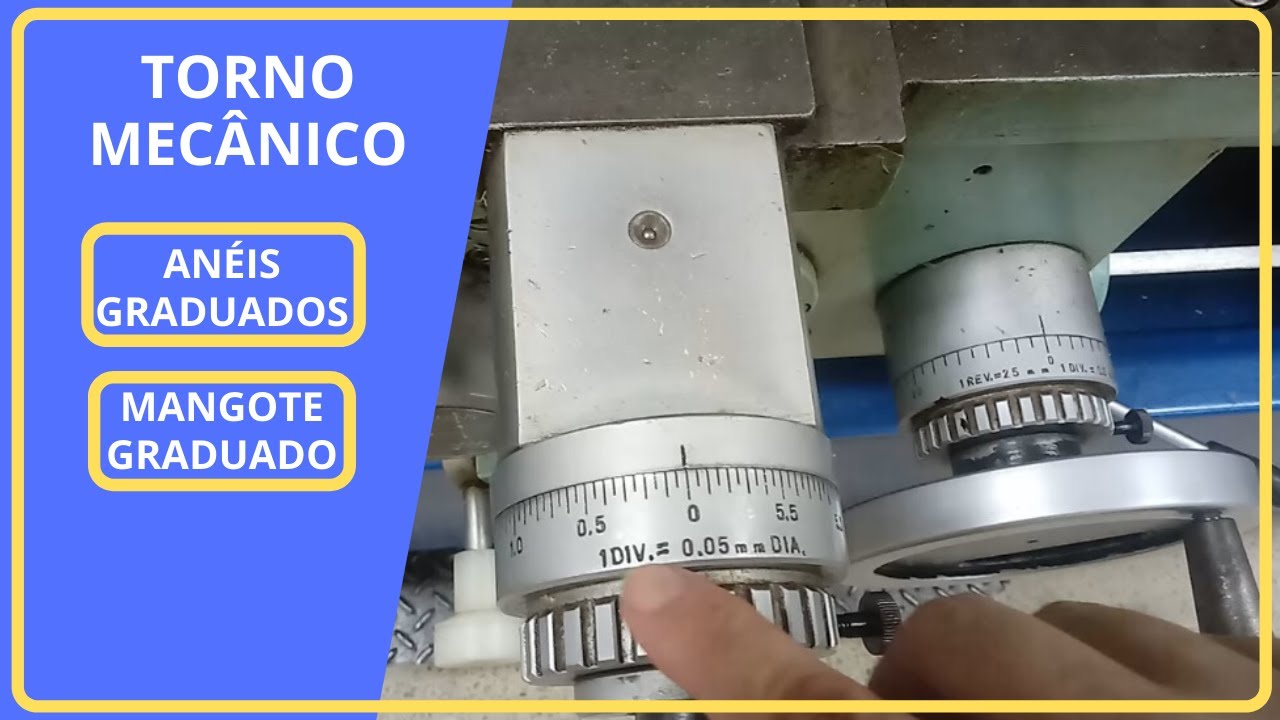 Aprendendo a usar os anéis graduados do torno!