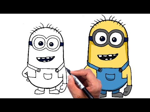 How to Draw Bob Minion | Step by step
