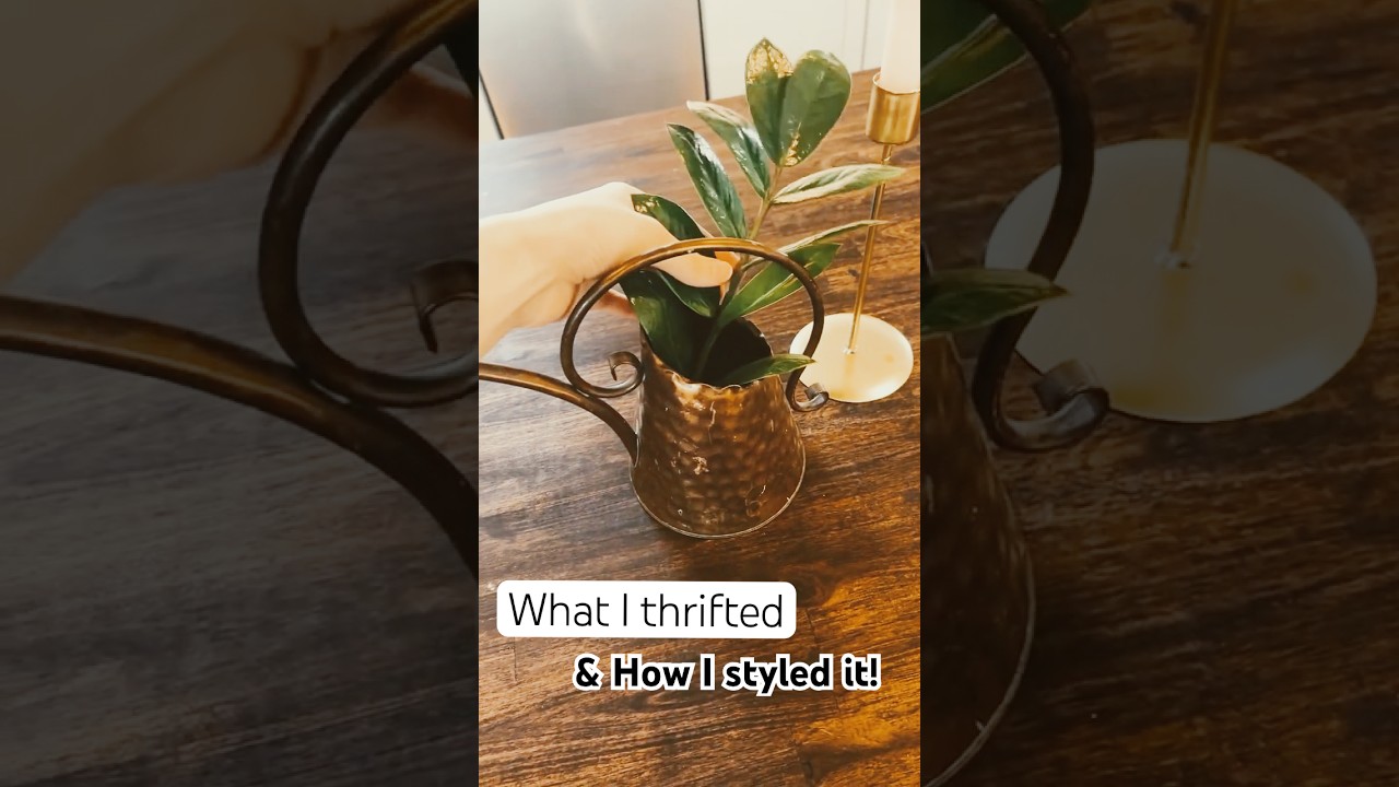 What I thrifted vs. How I styled it ✨#thriftstorefinds #thrift #homedecor #vintage #thrifteddecor