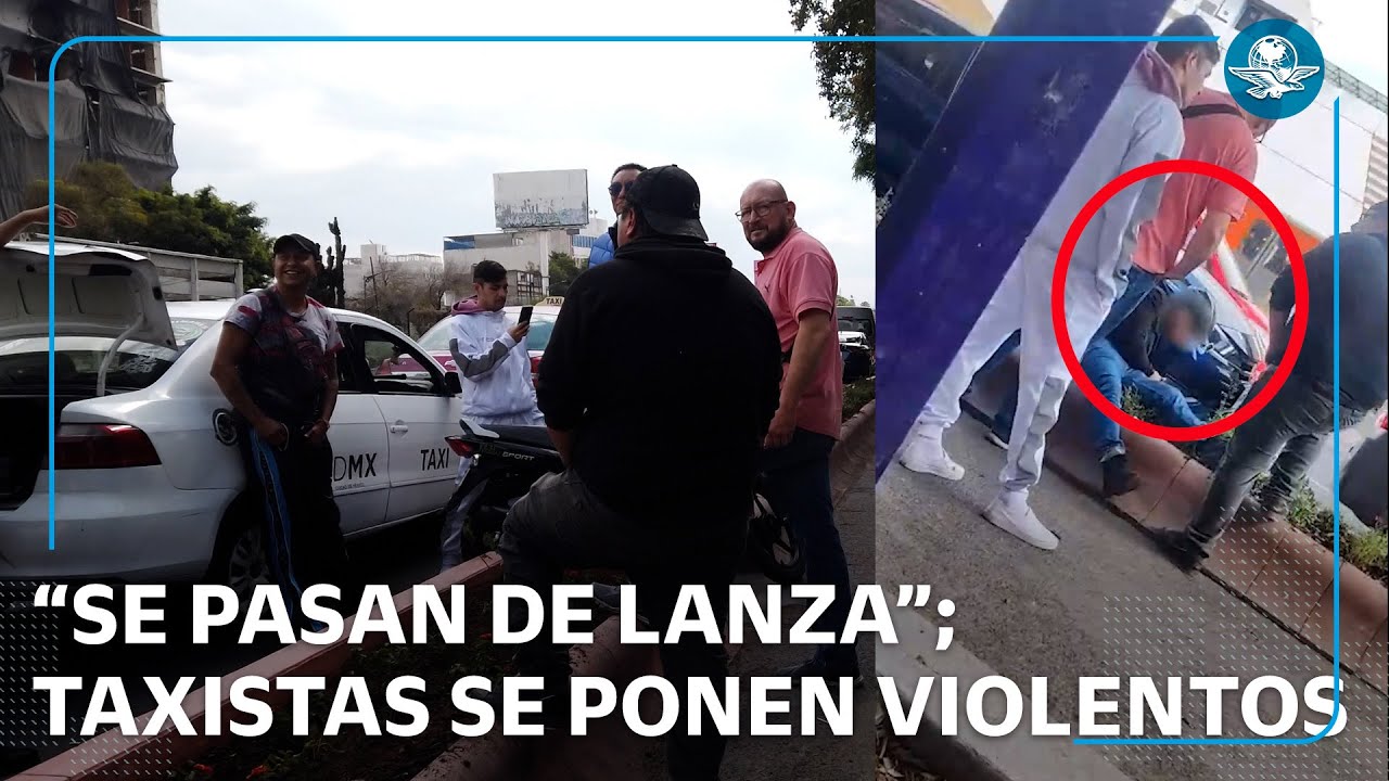 Taxistas agreden a reporteros de EL UNIVERSAL; invadían ciclovía en Tlalpan