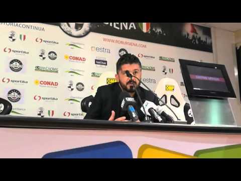 Intervista a Gattuso - Robur Siena Pisa - 2016 