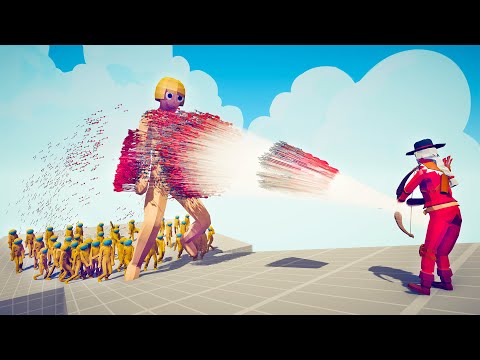 100x AMONG US + ATTACK ON TITAN  vs EVERY GOD - Totally Accurate Battle Simulator TABS