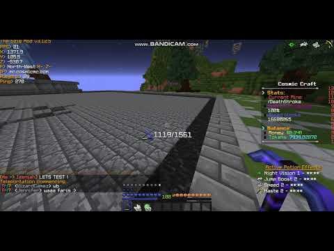 Minecraft CosmicCraft Prison! finally got Exonumia Exacavator!