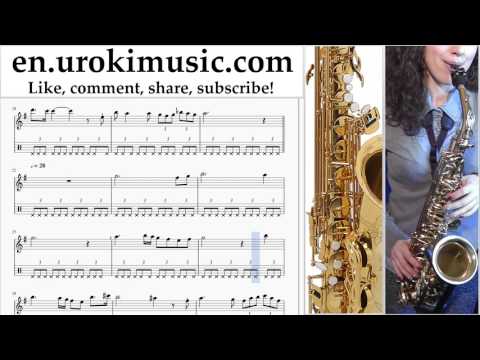 How to Play Saxophone (Alto) Schubert - Ave Maria Tabs Part#2 um-b352