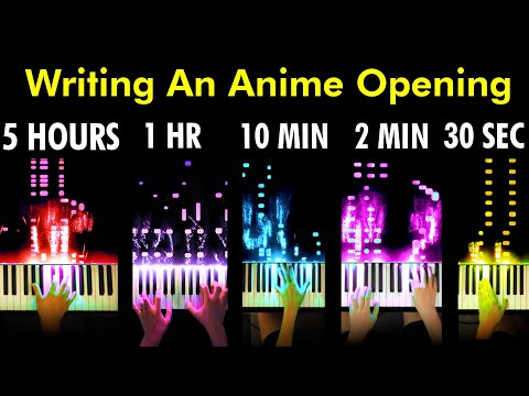 I Wrote An Anime Opening In 30 Seconds | 2 Minutes | 10 Minutes | 1 Hour | 5 Hours