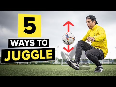 Learn 5 different ways to juggle a ball