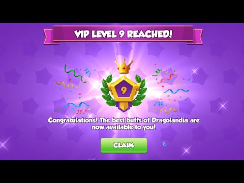 Upgrading VIP to Level 9 - Dragon Mania Legends