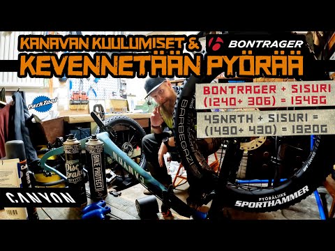 Kevennetään FATBIKE pyörää (Bontrager / Barbegazi) + nakkikumi sisuri 27.5x2.20/2.50) & Kanava INFOt