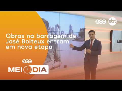 Obras na barragem de José Boiteux entram em nova etapa | Cotidiano | SCC Meio-Dia