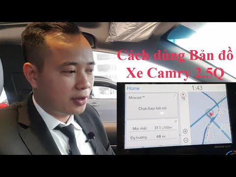 Cách Dùng Màn Hình Map, Bản đồ xe Toyota Camry 2.5Q 2020, Tắt Tiếng Hướng Dẫn Trên Màn Hình.