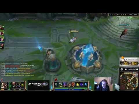 LoL - Full Game TSM Bjergsen Duo with WildTurtle Corki Mid 4/6/2015